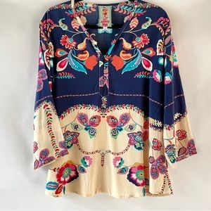 Johnny Was Zahra Rayon Blouse L